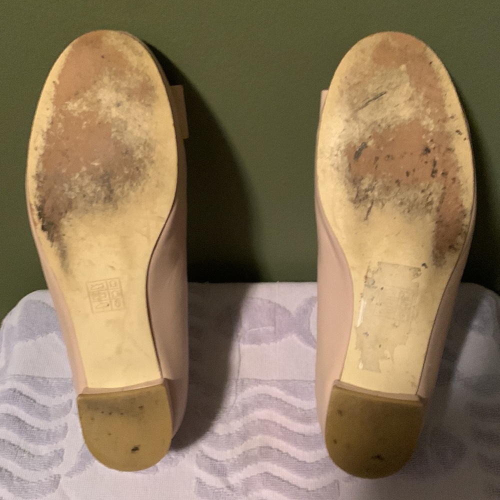 Designer Miu Miu Flats With Bows, Size 39, Nude C… - image 8